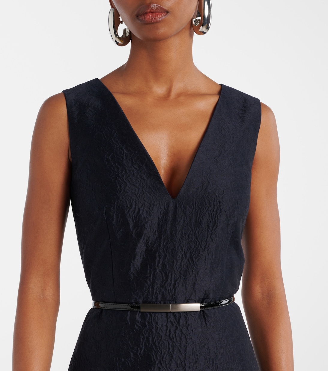 Robe midi Lyon en coton et soie | Max Mara