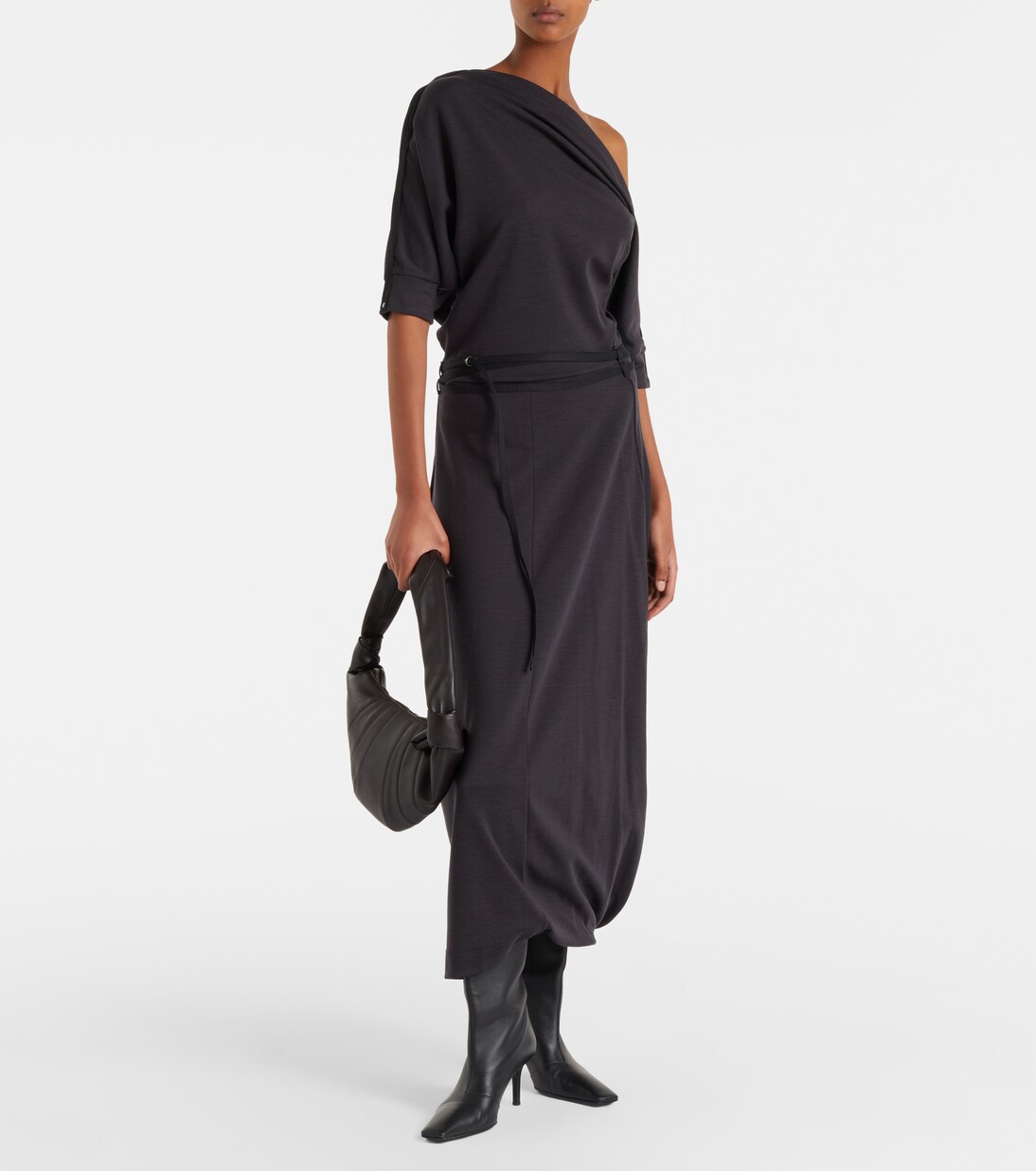 Twisted Hem jersey midi dress | Lemaire