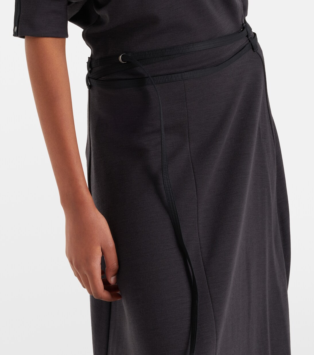 Twisted Hem jersey midi dress | Lemaire