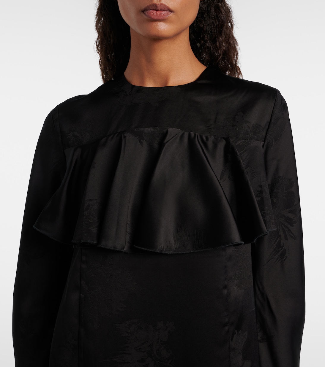 Miniabito con ruches e schiena scoperta | Ganni