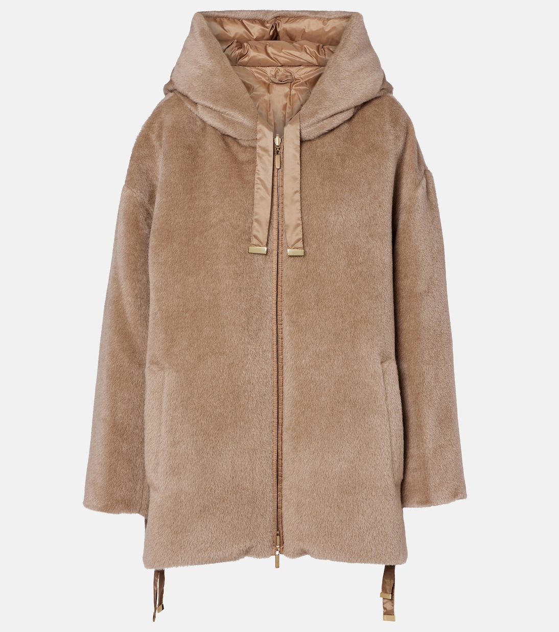 Olivia reversible alpaca and wool down jacket | Max Mara