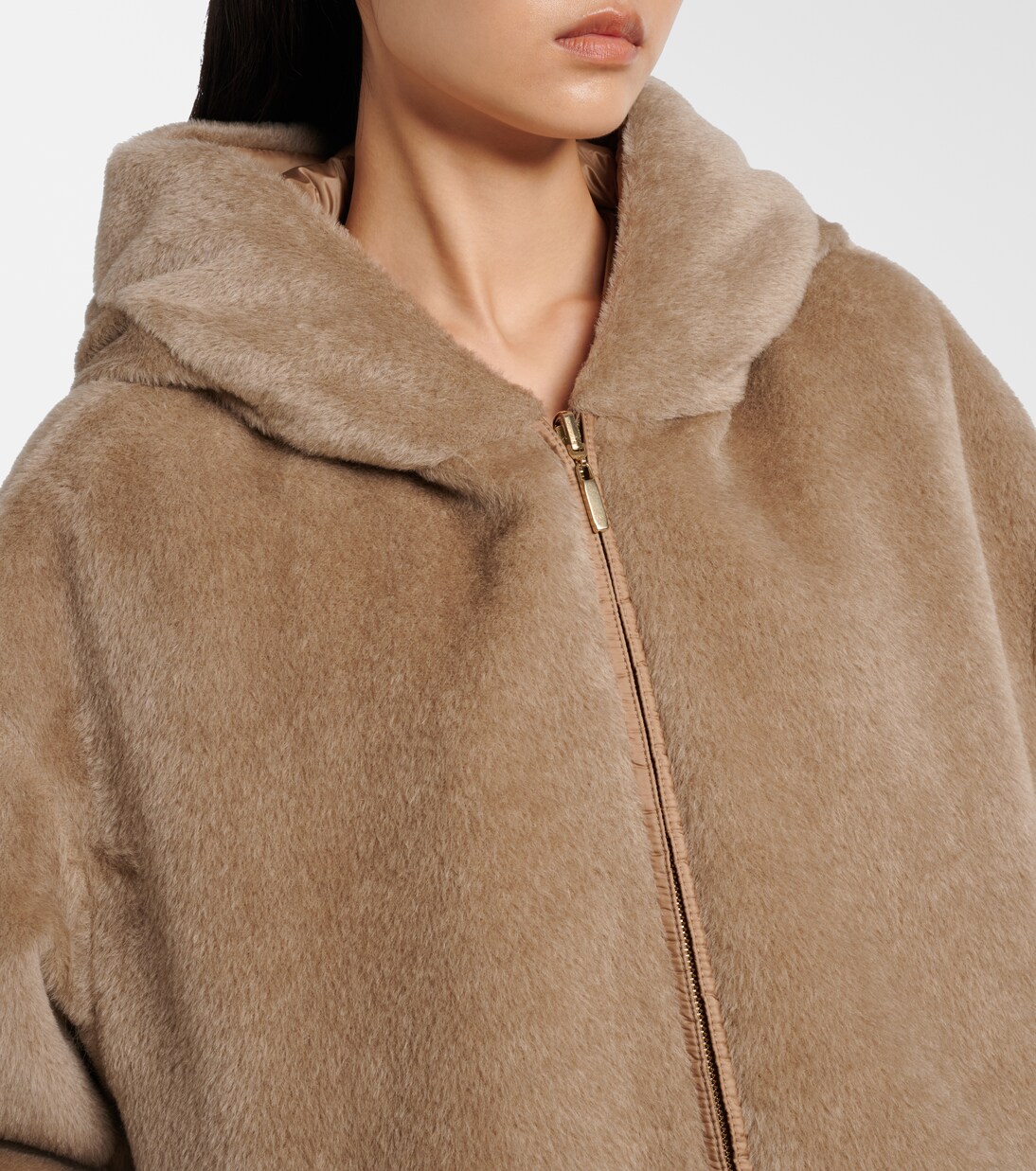 Olivia reversible alpaca and wool down jacket | Max Mara