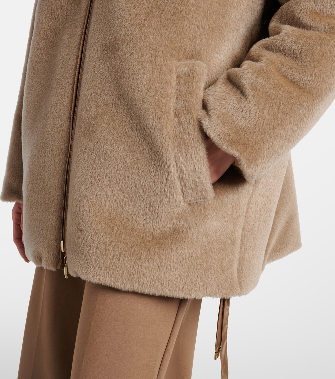 Olivia reversible alpaca and wool down jacket | Max Mara