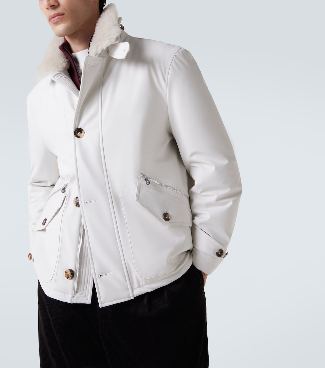 Chaqueta con forro de borrego | Brunello Cucinelli