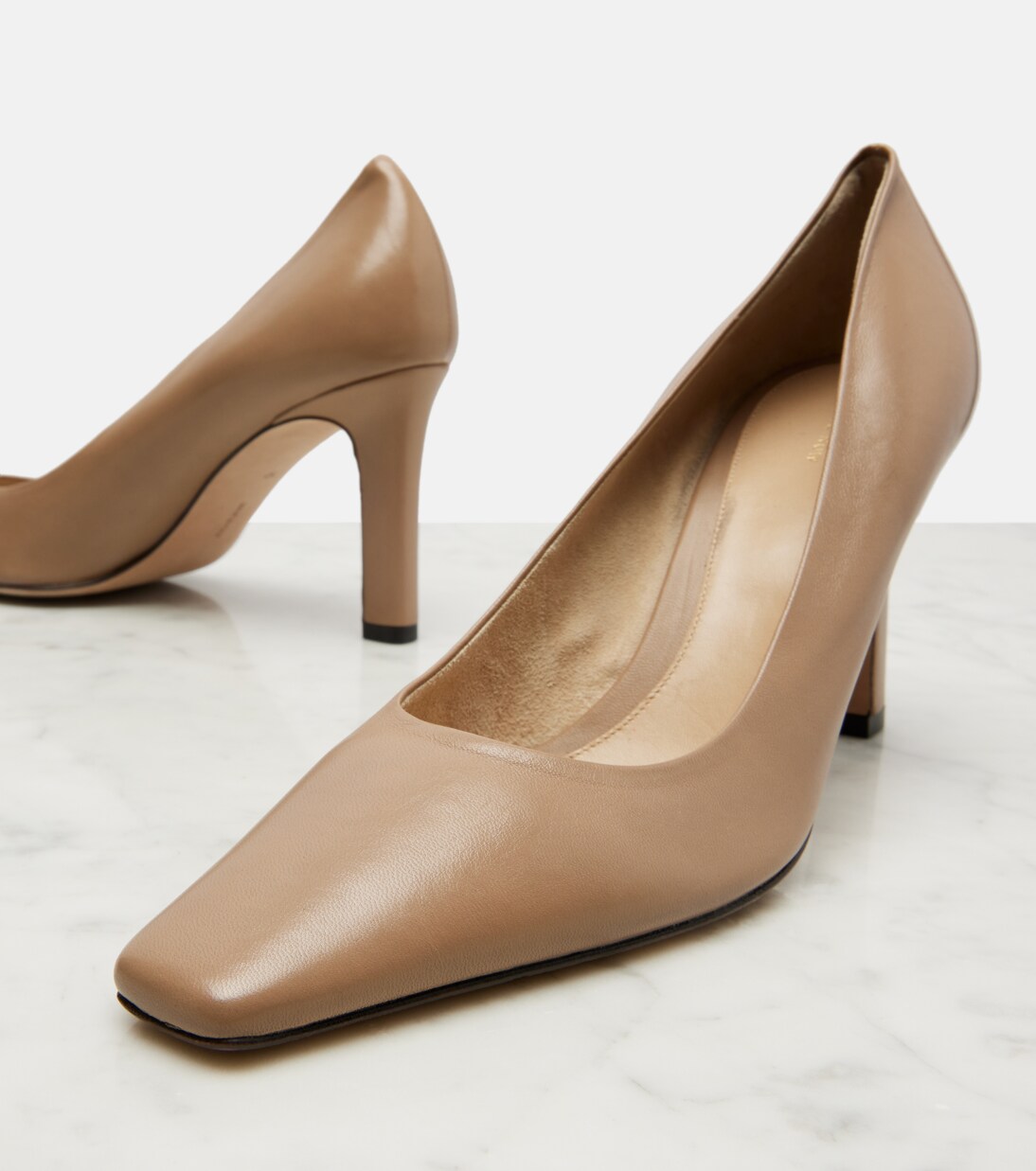 Carla 80 leather pumps | The Row