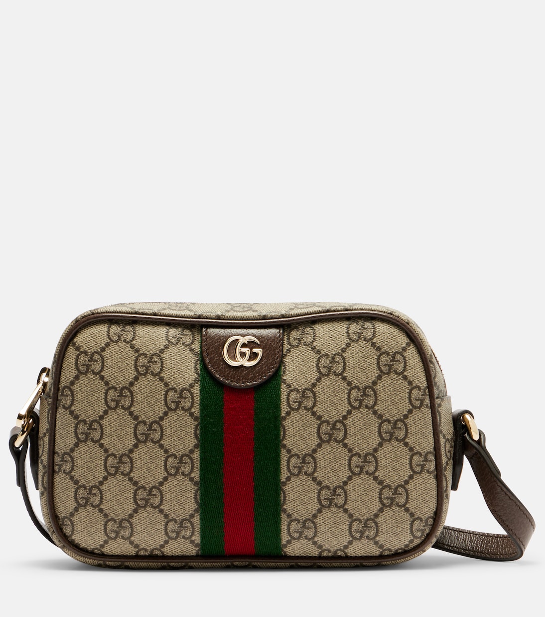 Bolso cruzado Ophidia Small con piel | Gucci