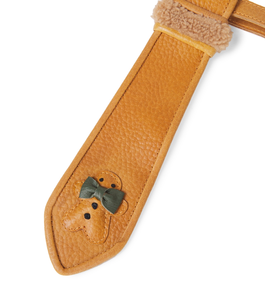 Cravate Nata en cuir et shearling | Donsje