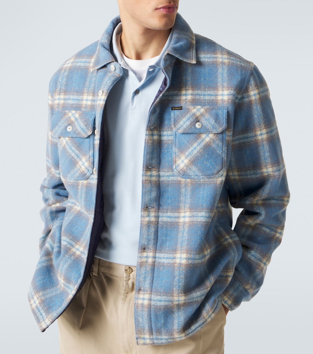 Chemise en laine mélangée à carreaux  | Polo Ralph Lauren