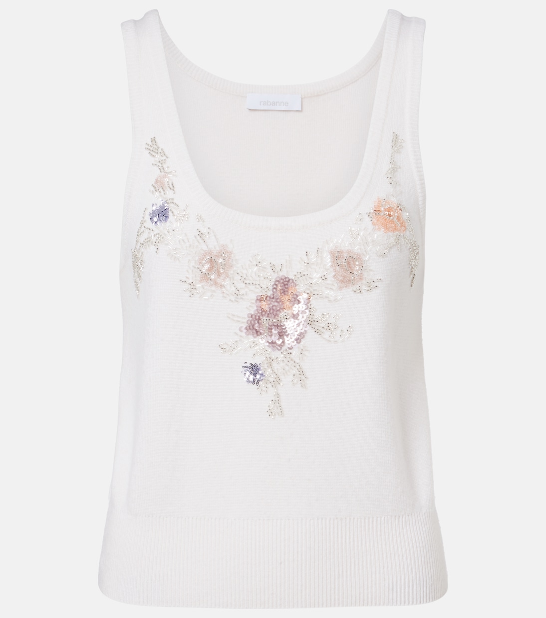 Sequined wool and cashmere top | Rabanne