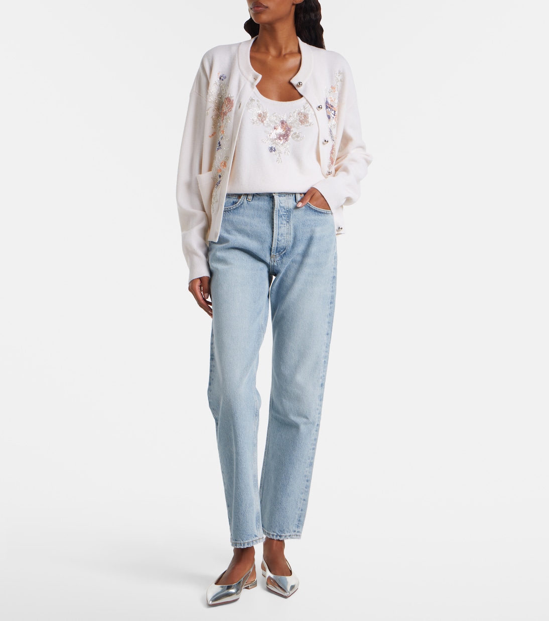 Sequined wool and cashmere top | Rabanne