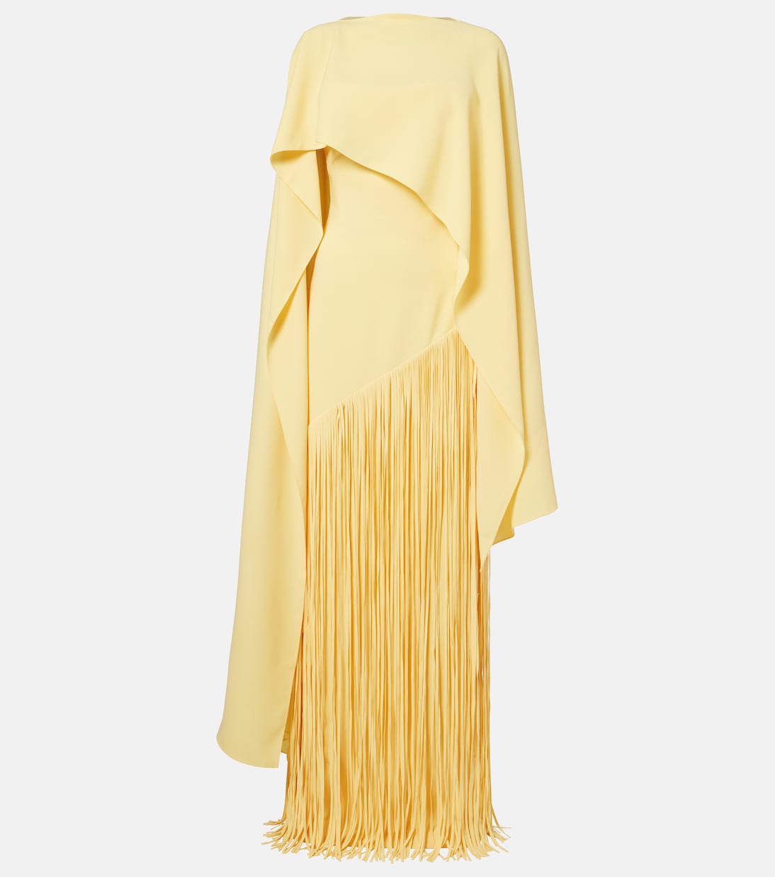 Giselle fringed caped crêpe gown | Marmar Halim