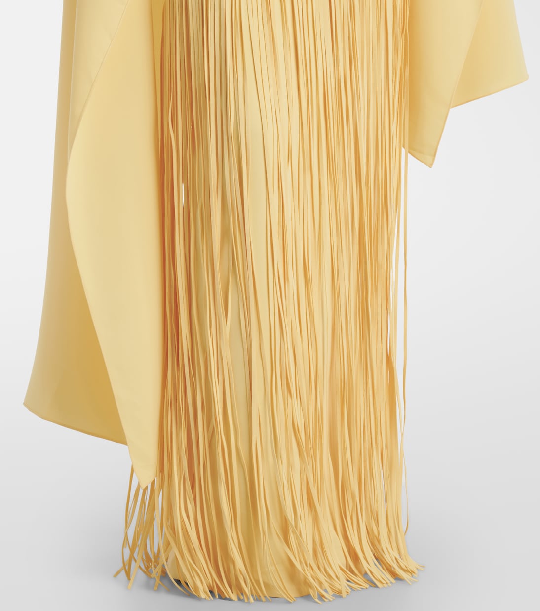 Giselle fringed caped crêpe gown | Marmar Halim