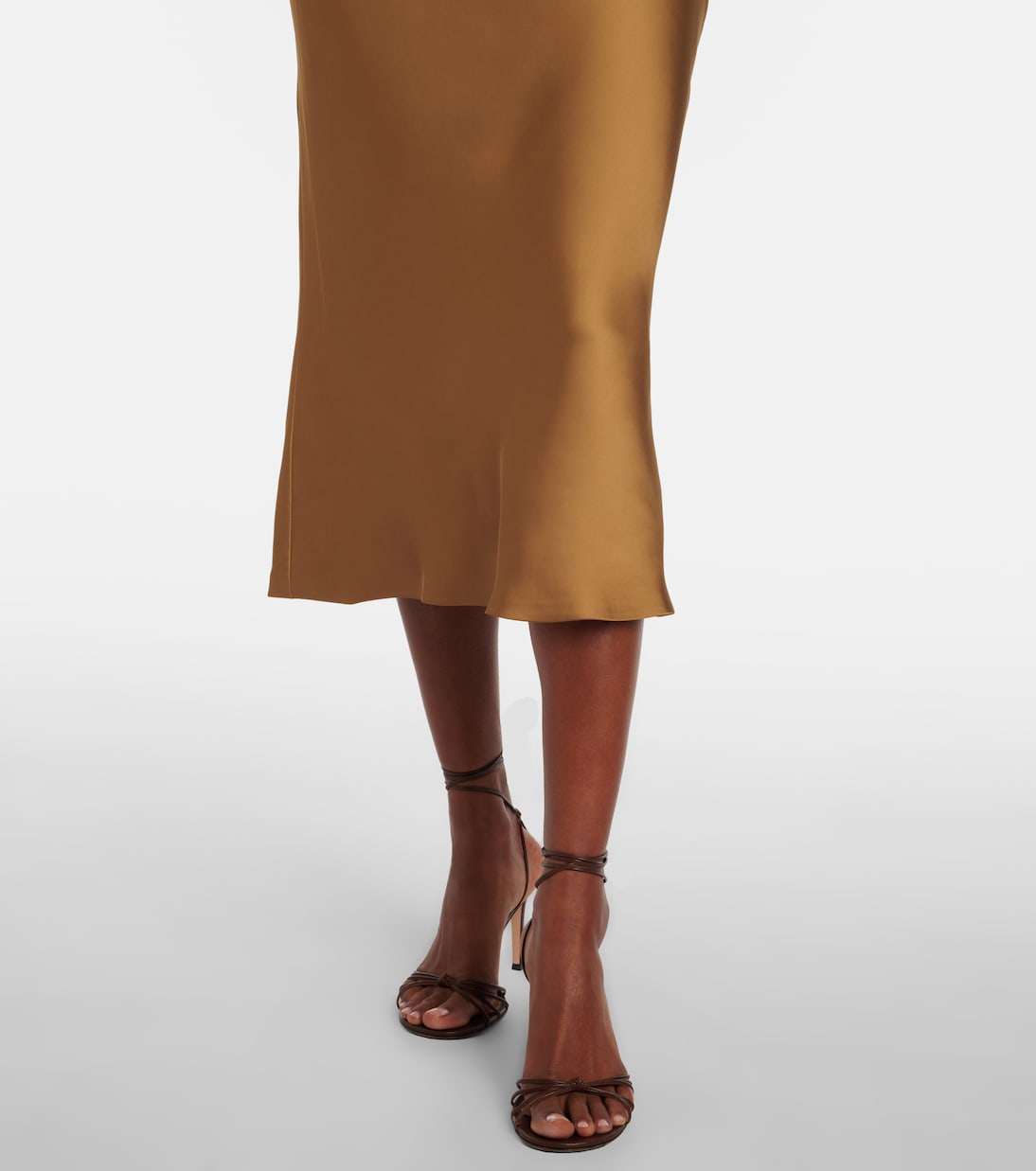 Robe midi Maria en satin | Norma Kamali