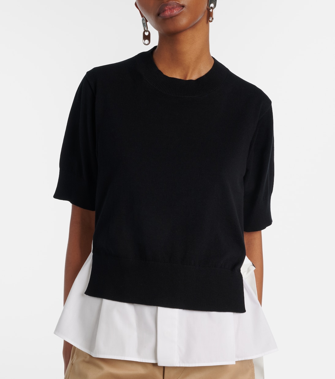 Paneled top | Sacai