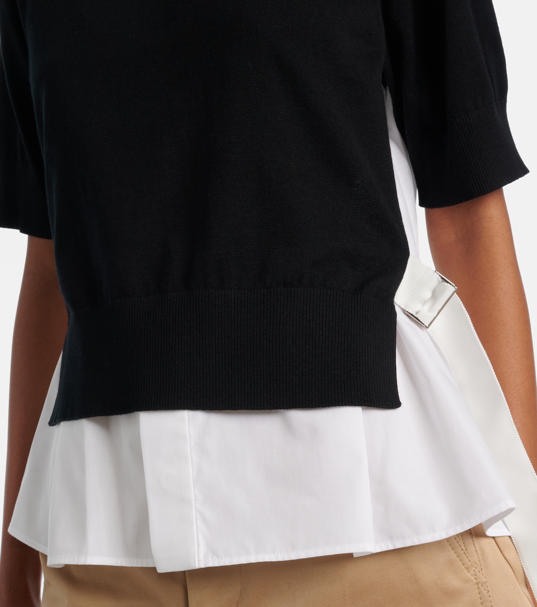 Paneled top | Sacai