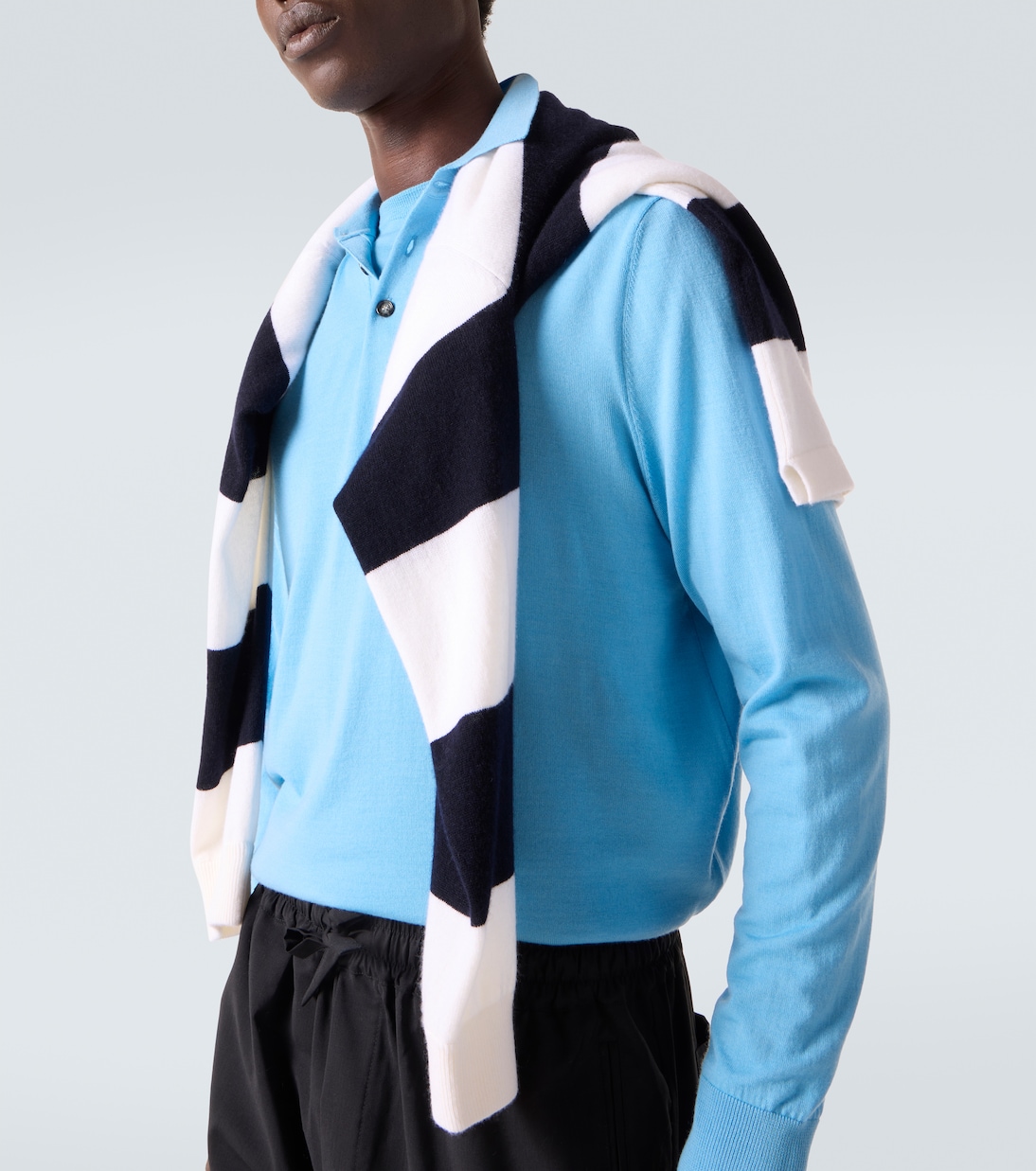 Virgin wool polo sweater | Allude