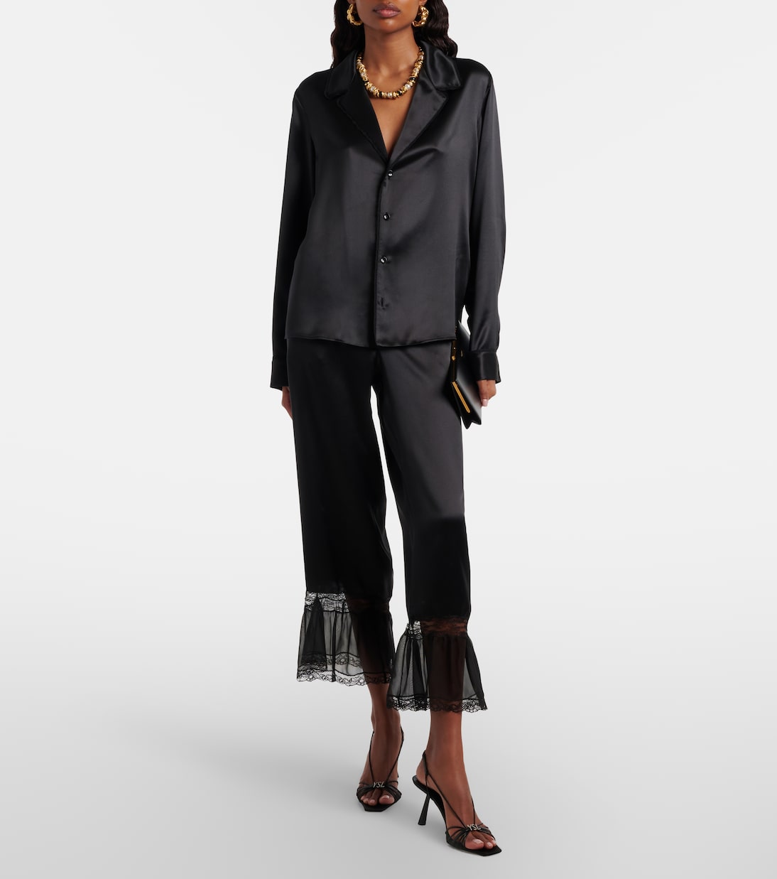 Jerry leather slingback sandals | Saint Laurent