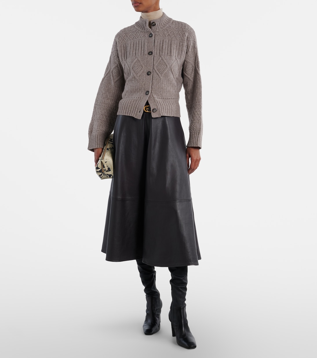 Amory cable-knit wool-blend cardigan | Altuzarra