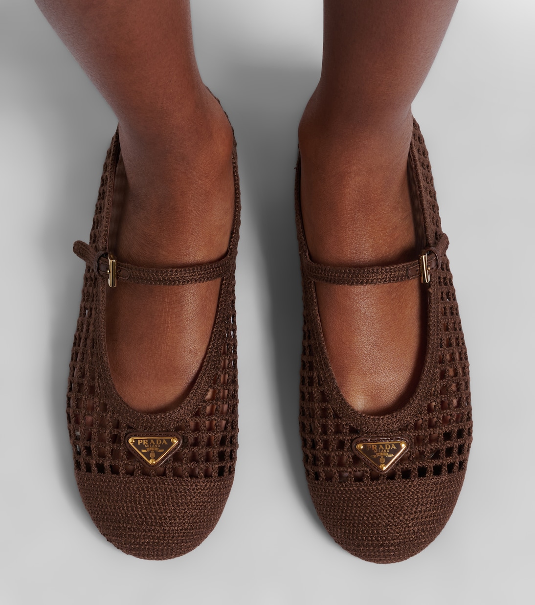 Ballerine Mary Jane in crochet | Prada
