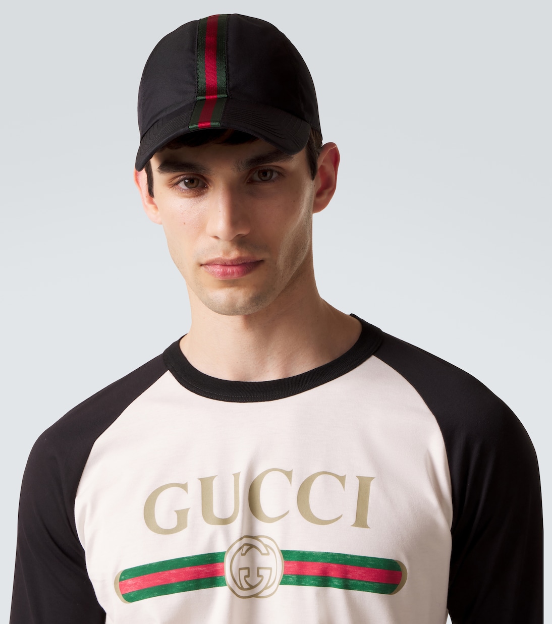 Baseballcap Web Stripe aus Canvas | Gucci