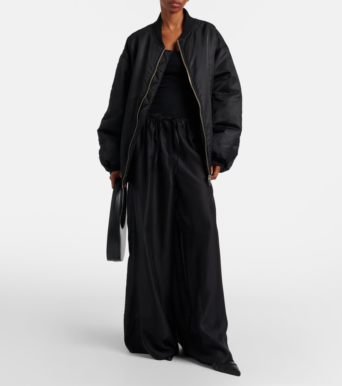 Gathered wide-leg pants | Entire Studios