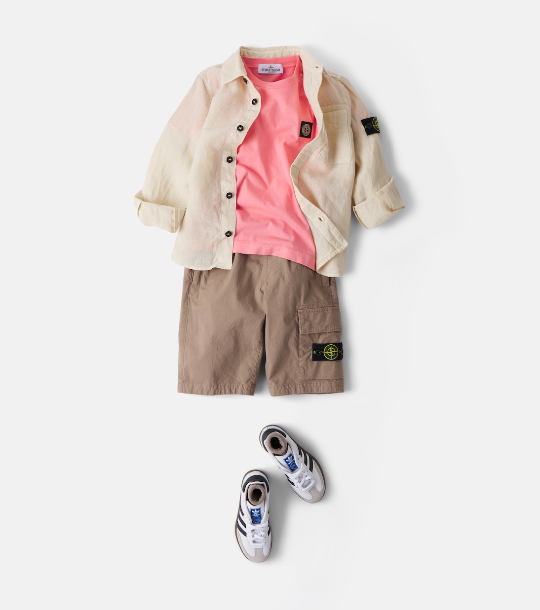 Compass cotton jersey T-shirt | Stone Island Junior