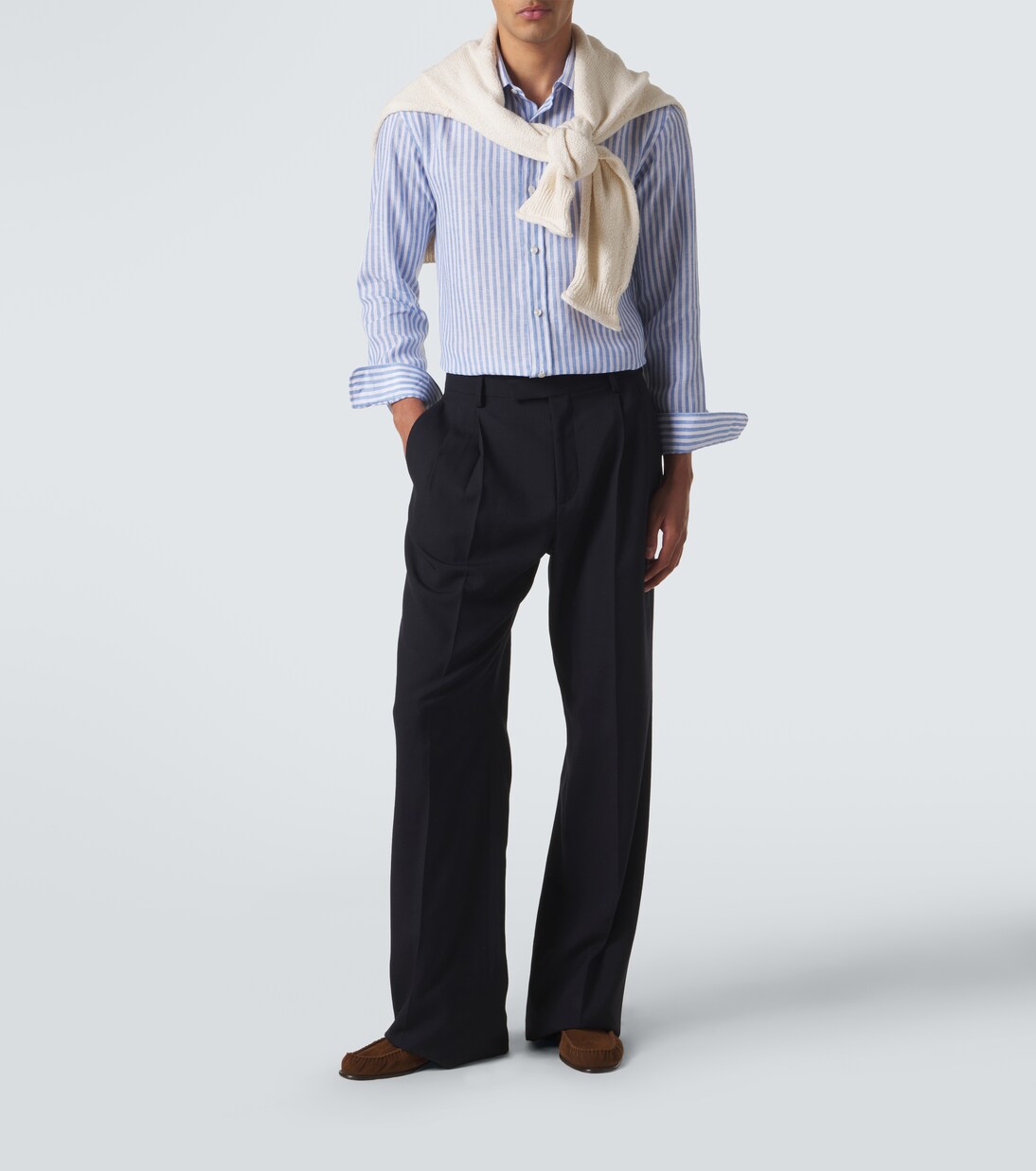 Striped linen shirt | Charvet