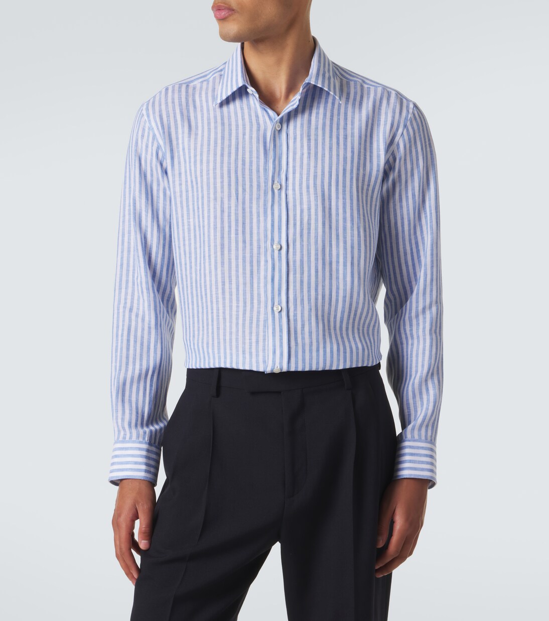 Striped linen shirt | Charvet