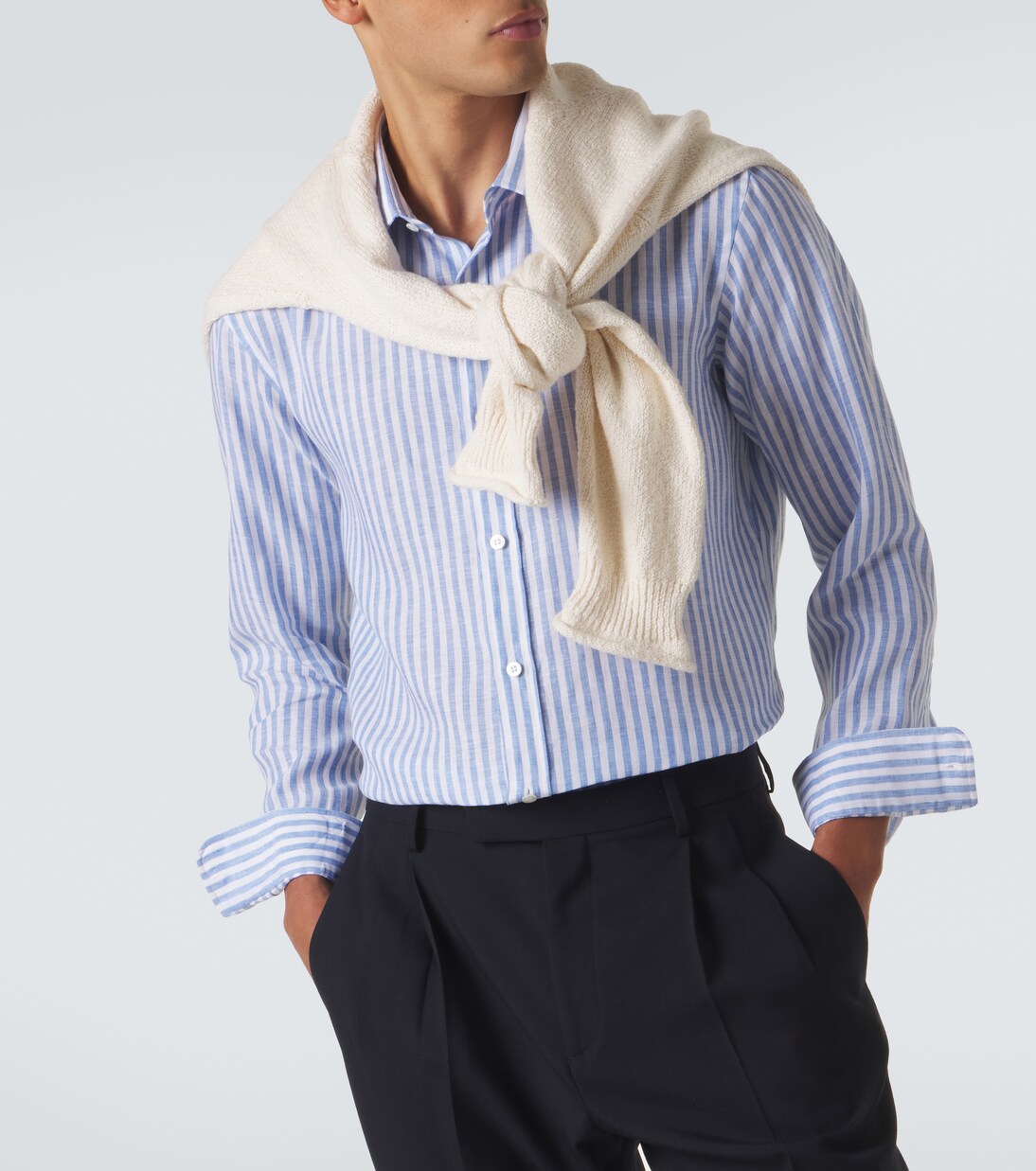 Striped linen shirt | Charvet