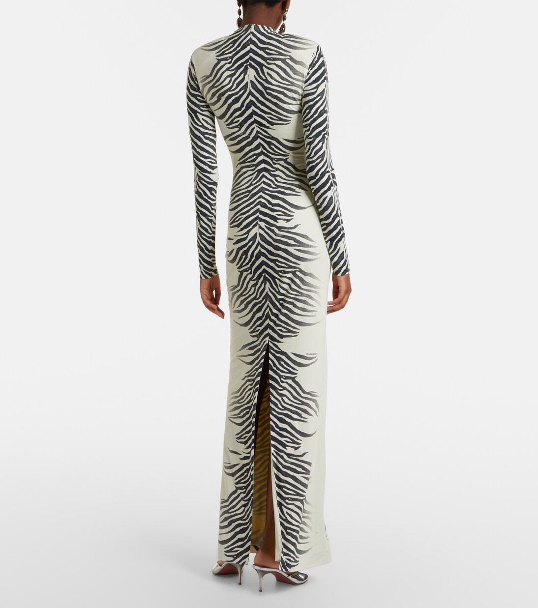 Kari zebra-print maxi dress | De La Vali