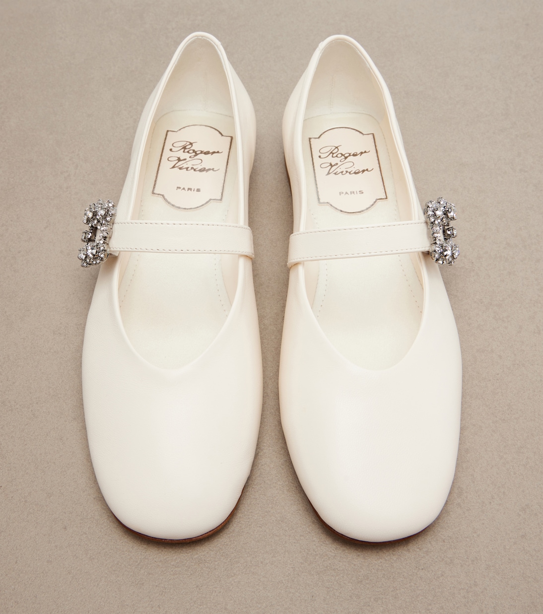 Ballerines Roundytoe en cuir | Roger Vivier