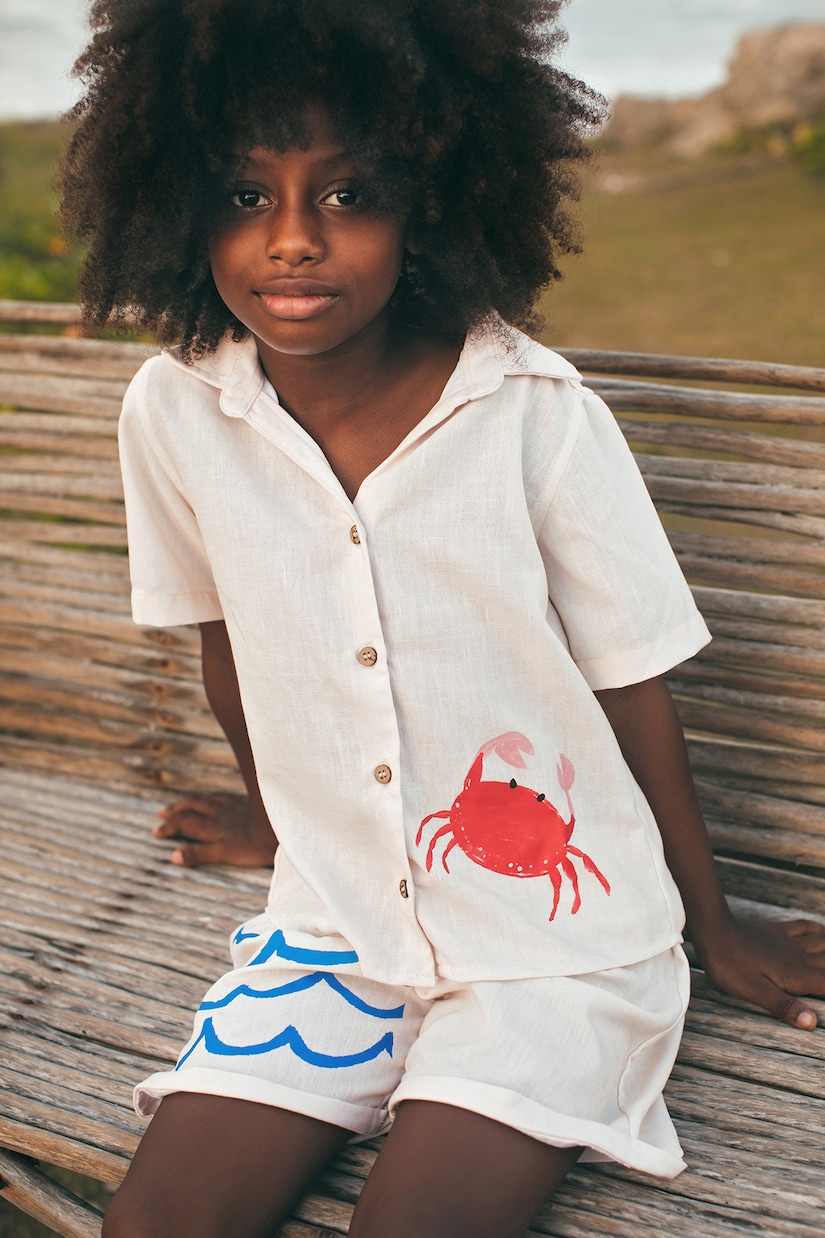 Bedrucktes Hemd aus Baumwolle | Pepita&Me