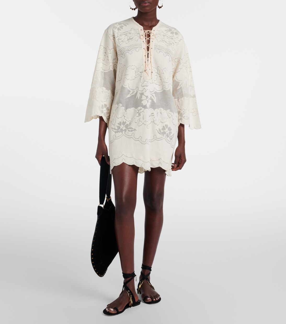 Solara embroidered cotton-blend minidress | Isabel Marant
