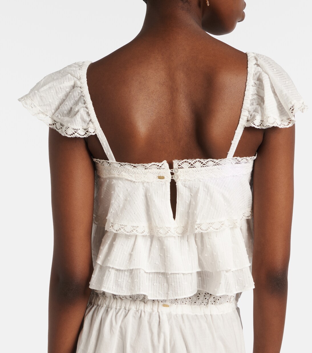 Anya ruffled cotton top | Poupette St Barth
