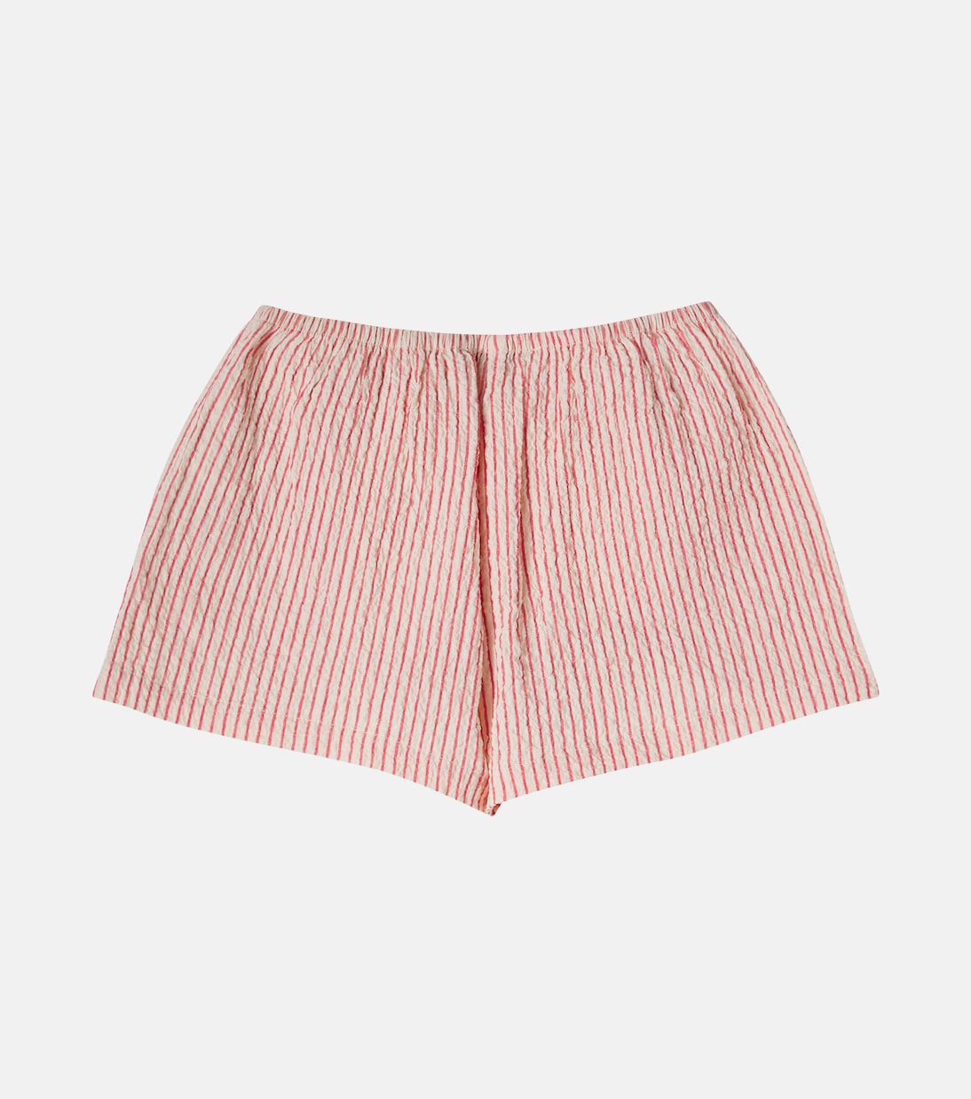 Ellie ruffled striped cotton seersucker shorts | Konges Sløjd