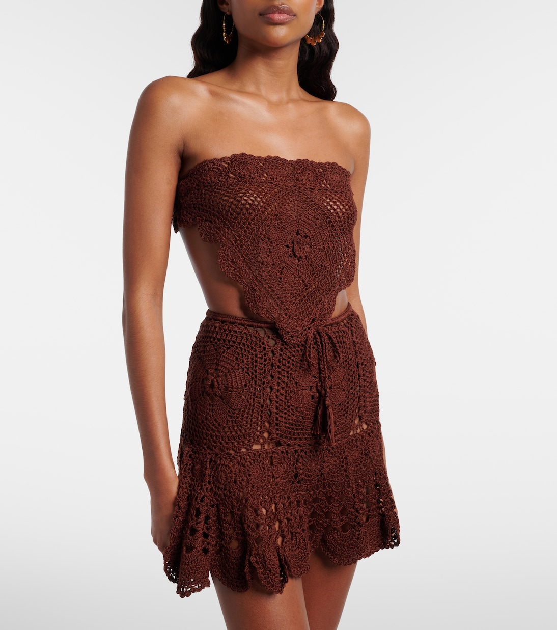 Cropped-Top aus Häkelstrick | Anna Kosturova