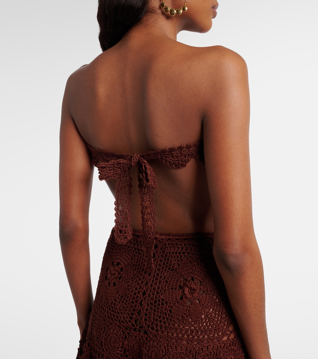 Cropped-Top aus Häkelstrick | Anna Kosturova