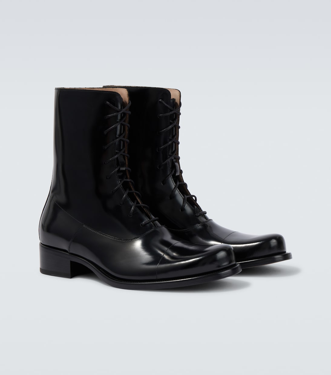 Kai patent leather lace-up boots | The Row