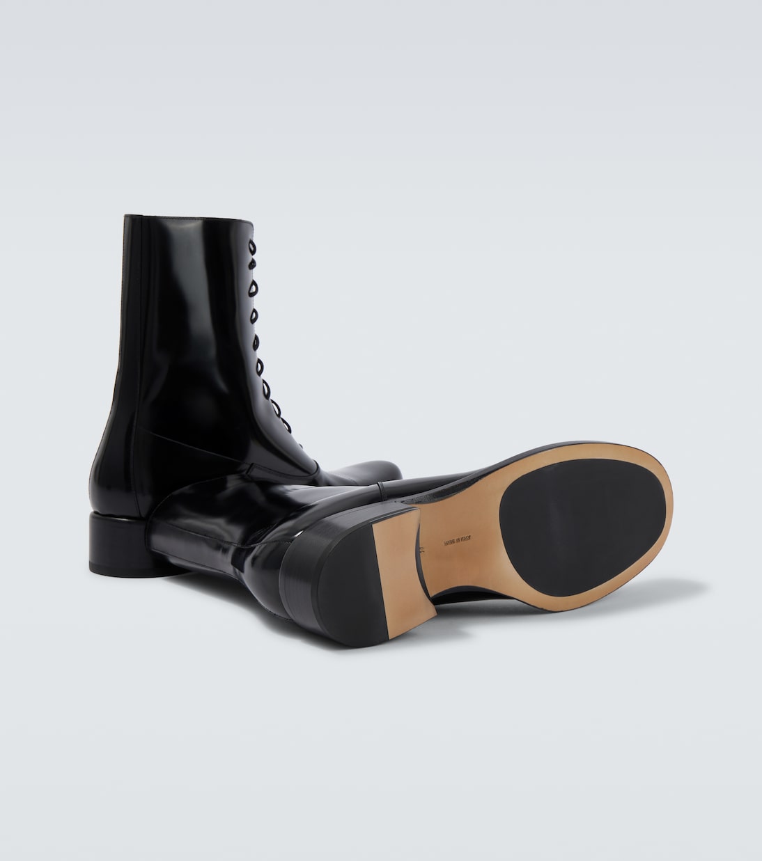 Kai patent leather lace-up boots | The Row