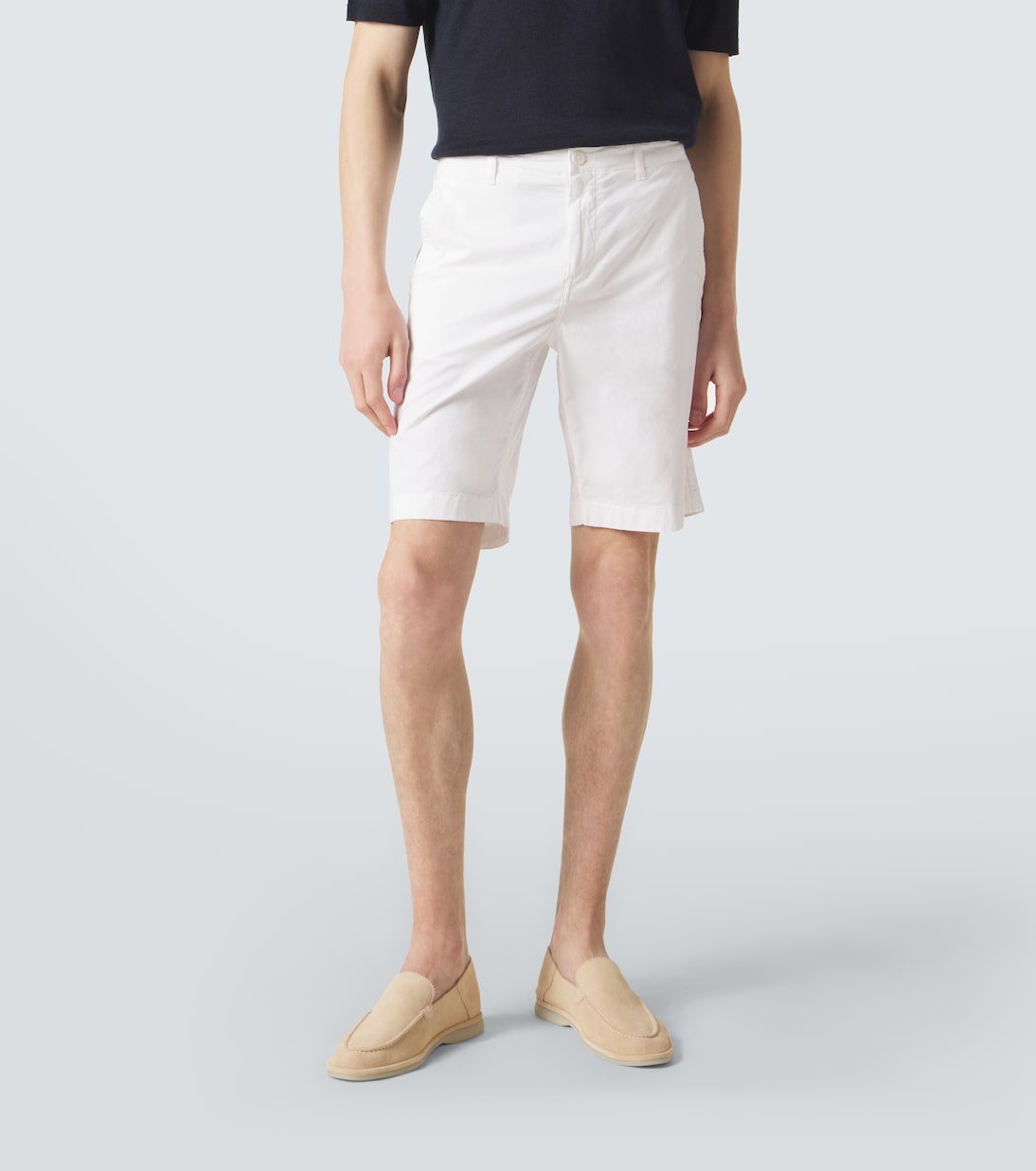 Cotton-blend satin Bermuda shorts | Vilebrequin