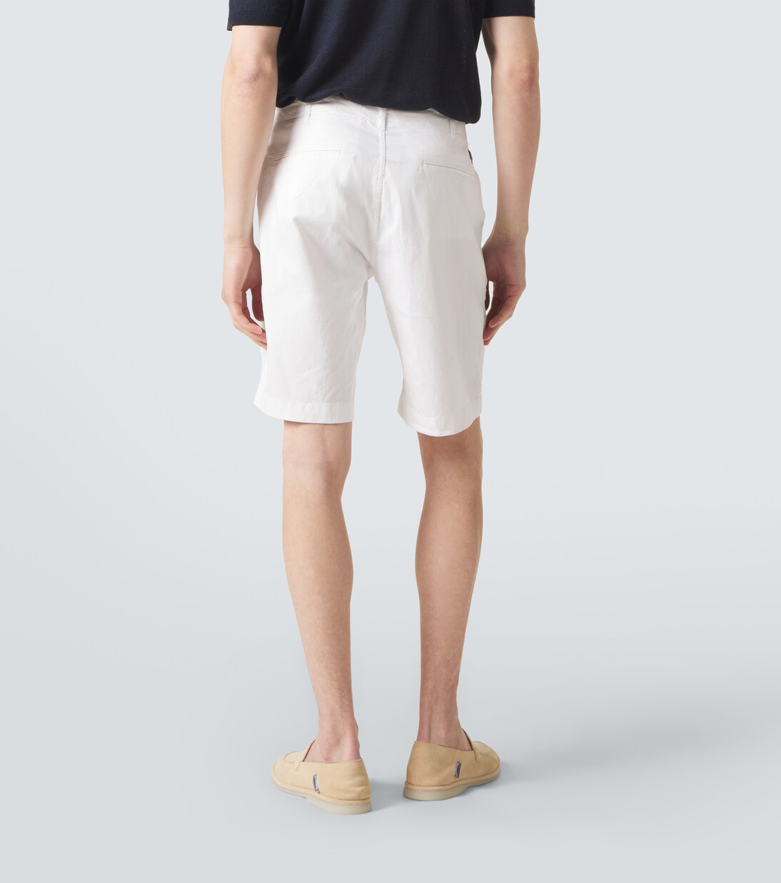 Cotton-blend satin Bermuda shorts | Vilebrequin