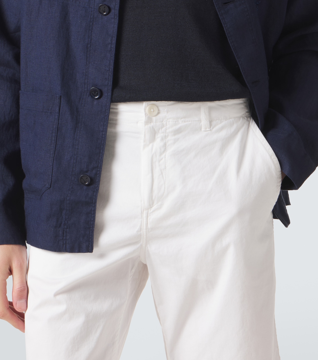 Cotton-blend satin Bermuda shorts | Vilebrequin