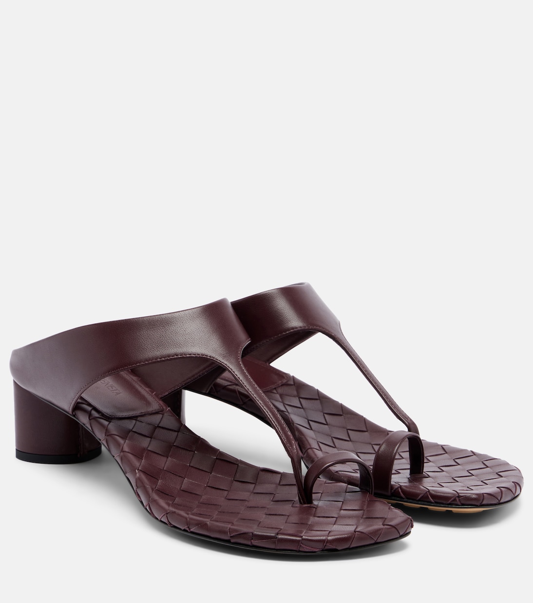 Livia Intrecciato leather thong sandals | Bottega Veneta