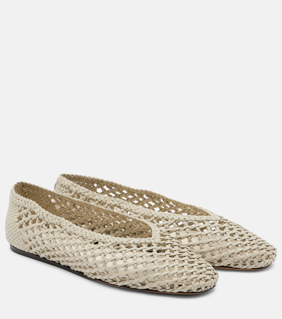 Regency woven leather ballet flats | Le Monde Béryl