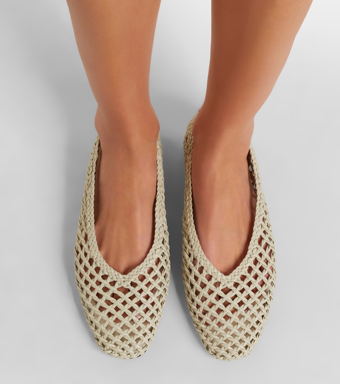 Regency woven leather ballet flats | Le Monde Béryl
