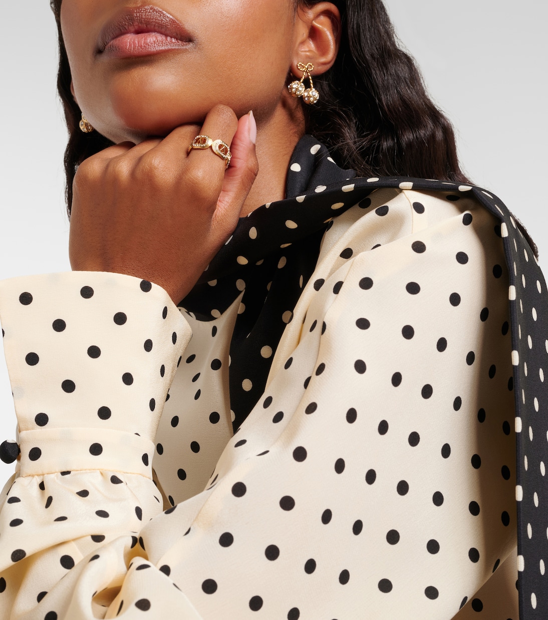 Ovalette Swarovski®-embellished ring | Valentino