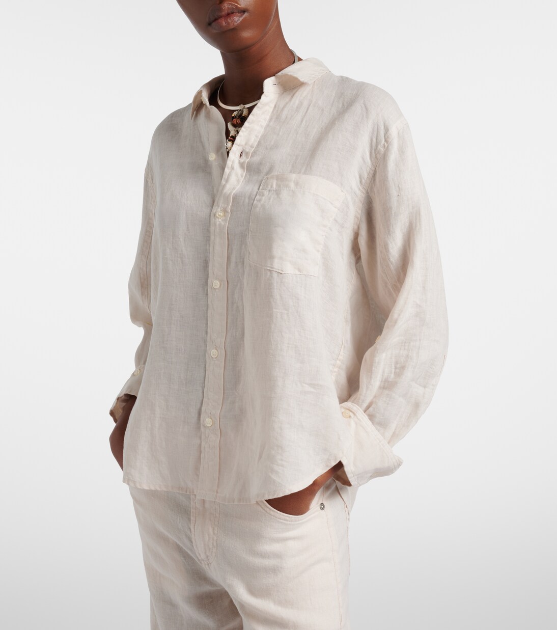 Chemise Kayla Shrunken en lin | Citizens of Humanity