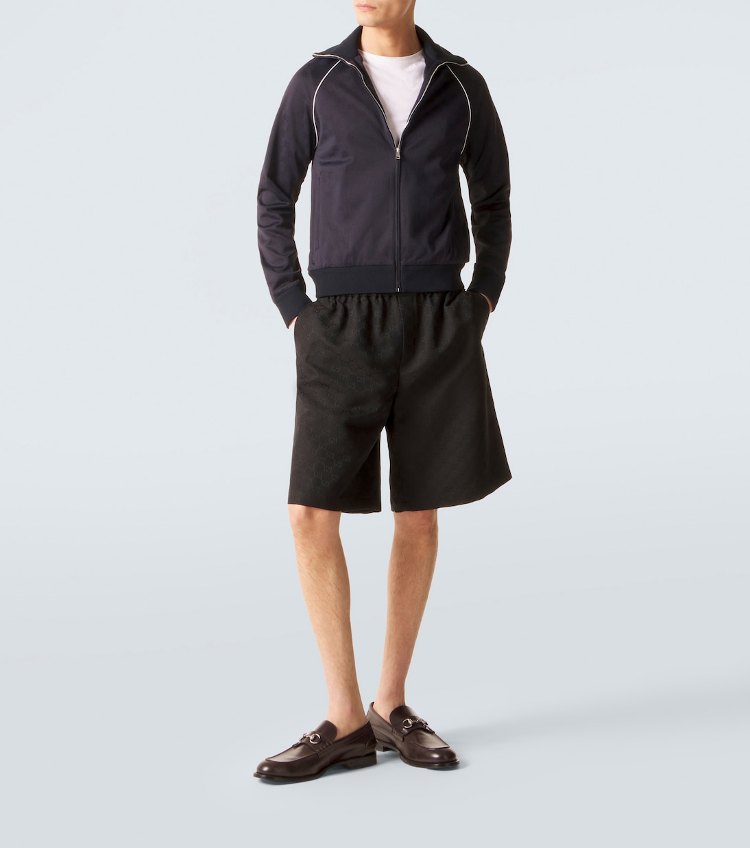 Chaqueta de jacquard técnico con GG | Gucci