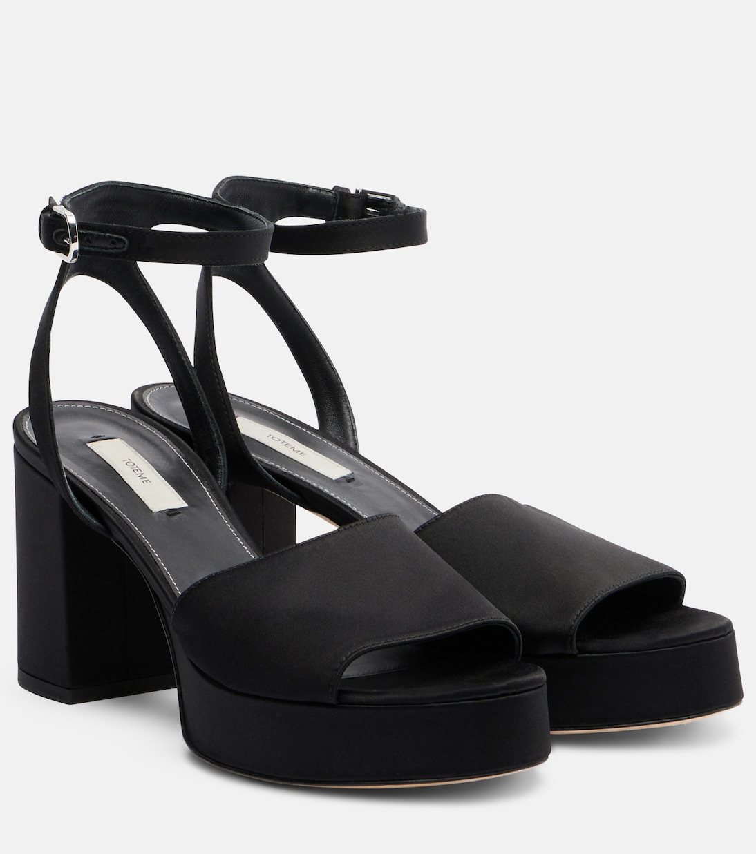 Plateausandalen aus Satin | Toteme