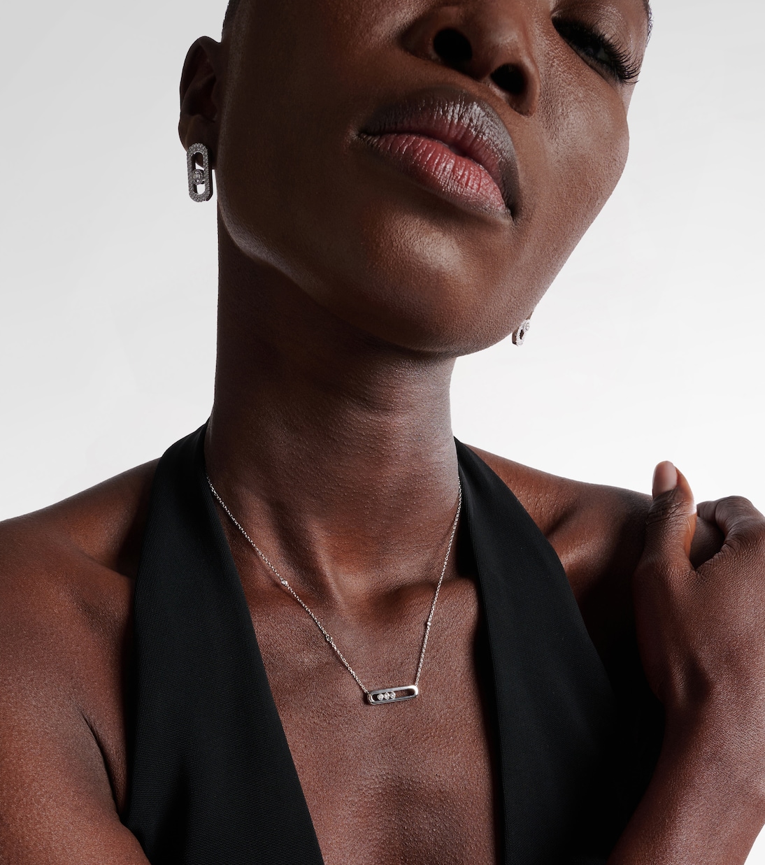 Collar Baby Move de oro blanco de 18 ct con diamantes | Messika